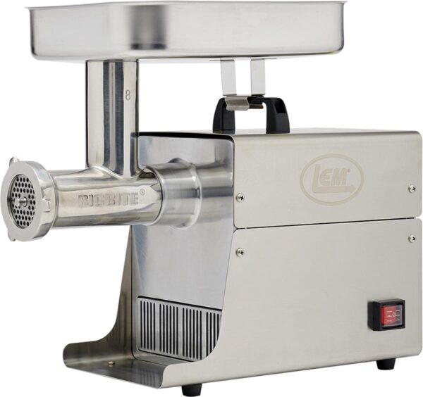 LEM Products #8 Big Bite Stainless Steel Electric Grinder