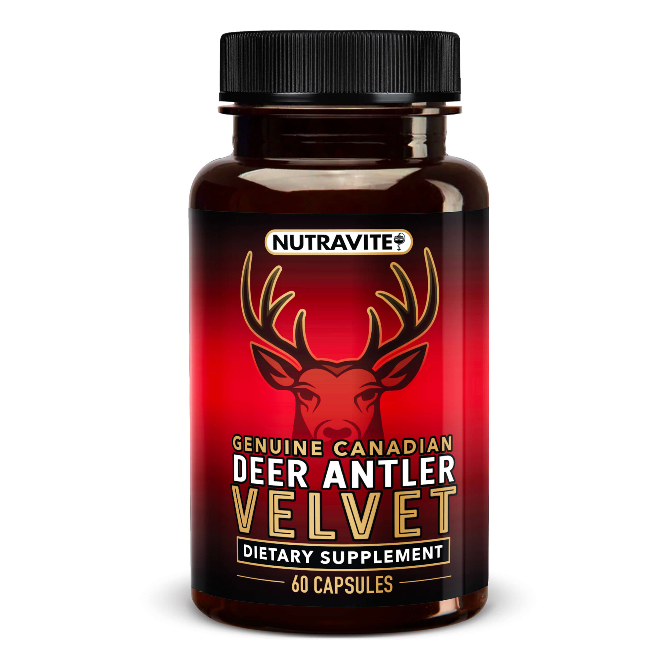 Nutravite Genuine Canadian Deer Antler Velvet dietary supplement 60 capsules